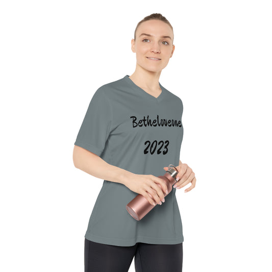 Women's Performance V-Neck T-Shirt Betheloveone 2023